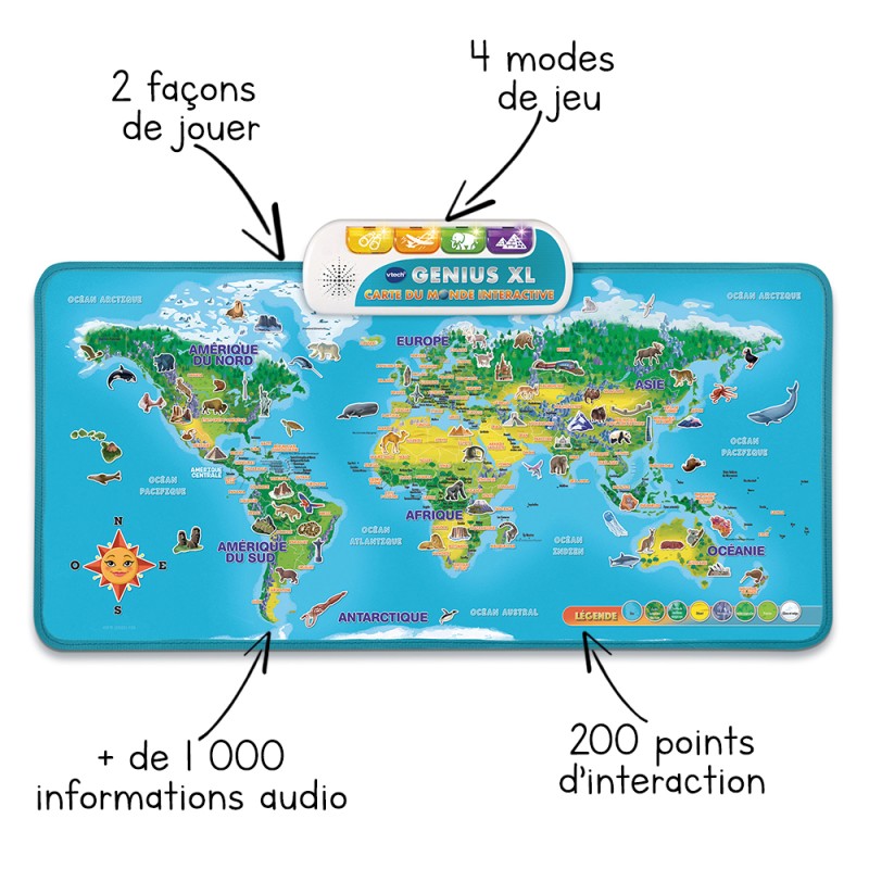 GENIUS XL - CARTE DU MONDE INTERACTIVE