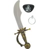 KIT SABRE PLUS CACHE IL DU PIRATE PLUS BOUCLE D OREILLE