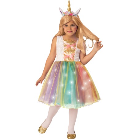 DEGUISEMENT LICORNE LUMINEUSE 3-4 ANS