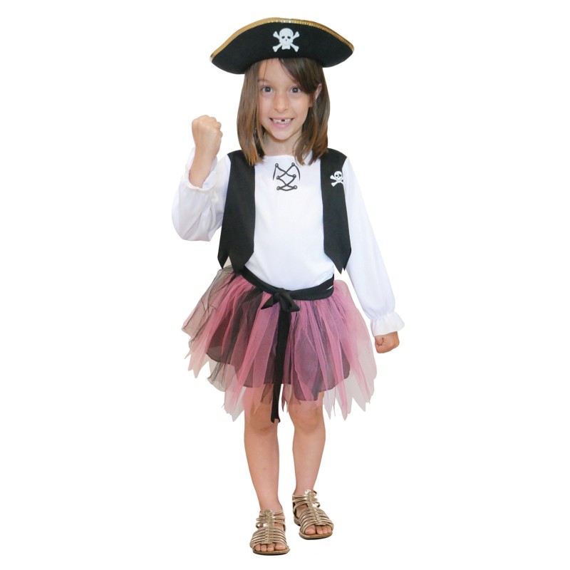 DEGUISEMENT ENTREE DE GAMME PIRATE FILLE 3-4 ANS