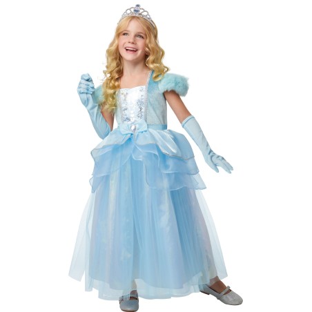 DEGUISEMENT LUXE PRINCESSE BLEUE 3-4 ANS