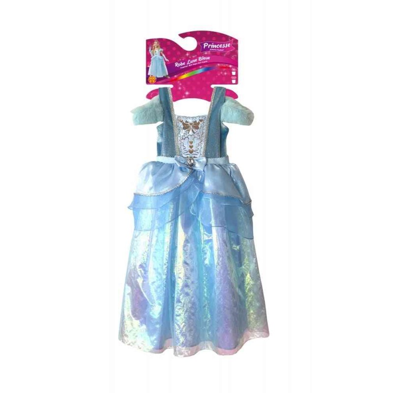 DEGUISEMENT LUXE PRINCESSE BLEUE 5-6 ANS