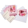 6 CARTES D INVITATION PRINCESS