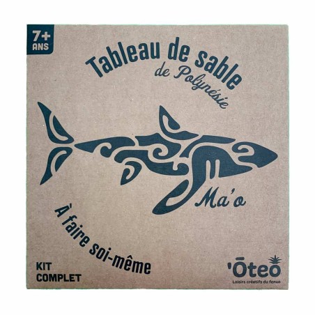 TABLEAUX DE SABLE DE POLYNESIE A FAIRE SOI-MEME REQUIN