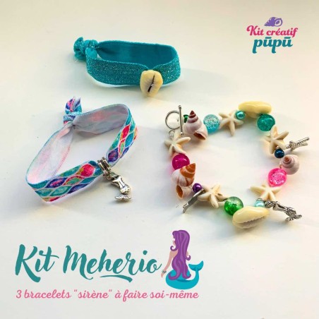 COFFRETS 3 BRACELETS ENFANT SIRENE