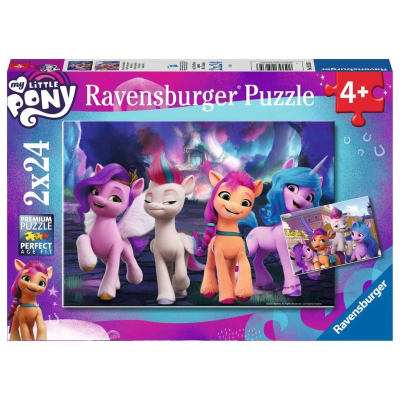 PUZZLES 2X24 PIECES - AMITIE ENTRE PONEYS MY LITTLE PONY