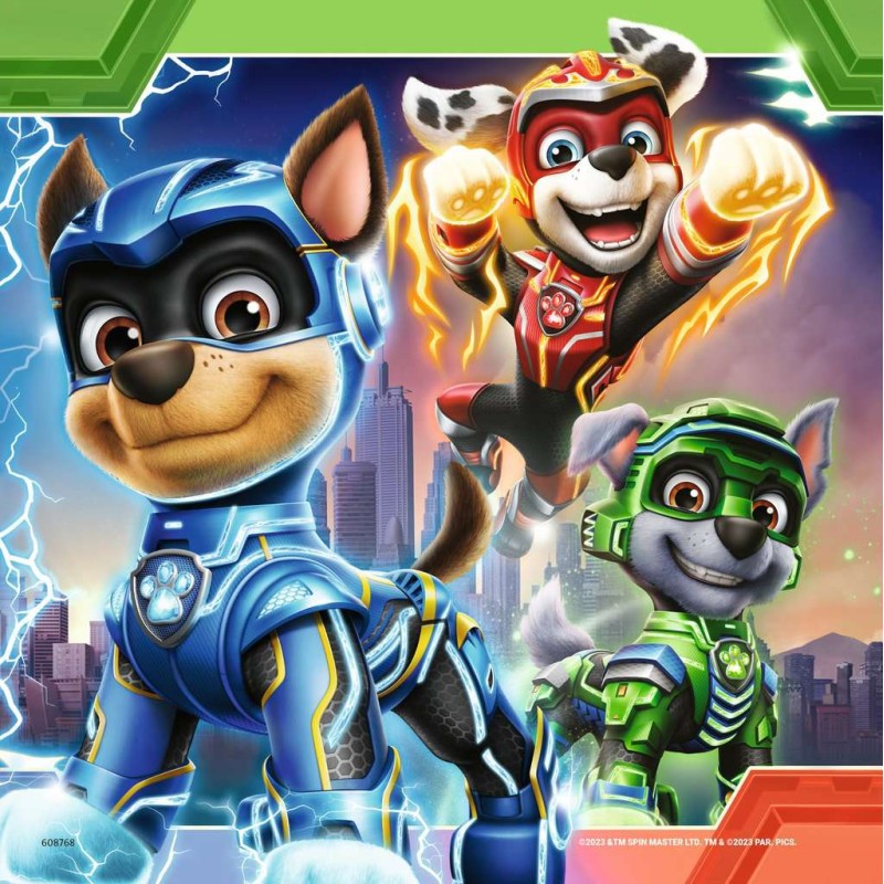 PUZZLES 3X49 P - LA FORCE DE LA PAT PATROUILLE - PAW PATROL FILM 2