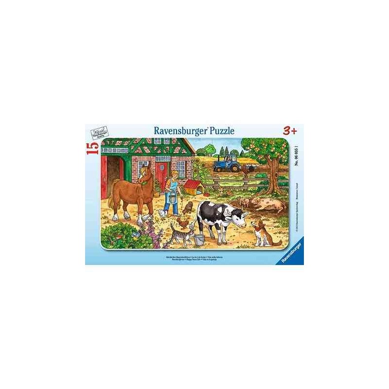 PUZZLE CADRE 15 P - LA VIE A LA FERME