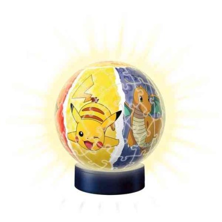 PUZZLE 3D BALL 72 PIECES ILLUMINE - POKEMON