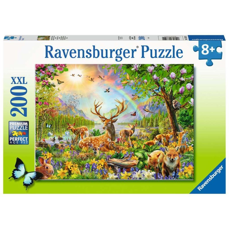 PUZZLE 200 P XXL - FAMILLE DE CERFS ET AUTRES ANIMAUX