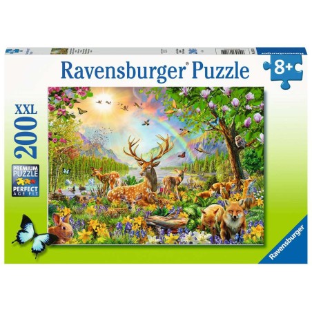 PUZZLE 200 P XXL - FAMILLE DE CERFS ET AUTRES ANIMAUX