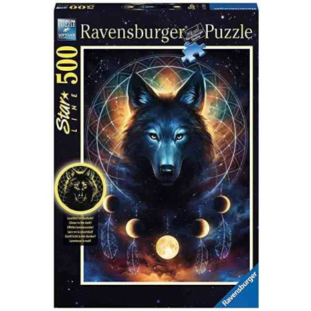 PUZZLE STAR LINE 500 PIECES - LOUP PHOSPHORESCENT