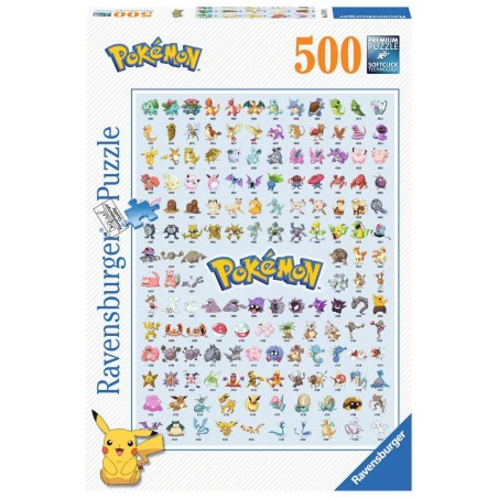 PUZZLE 500 P - POKEDEX PREMIERE GENERATION - POKEMON