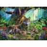 PUZZLE 1000 P - FAMILLE DE LOUPS DANS LA FORET