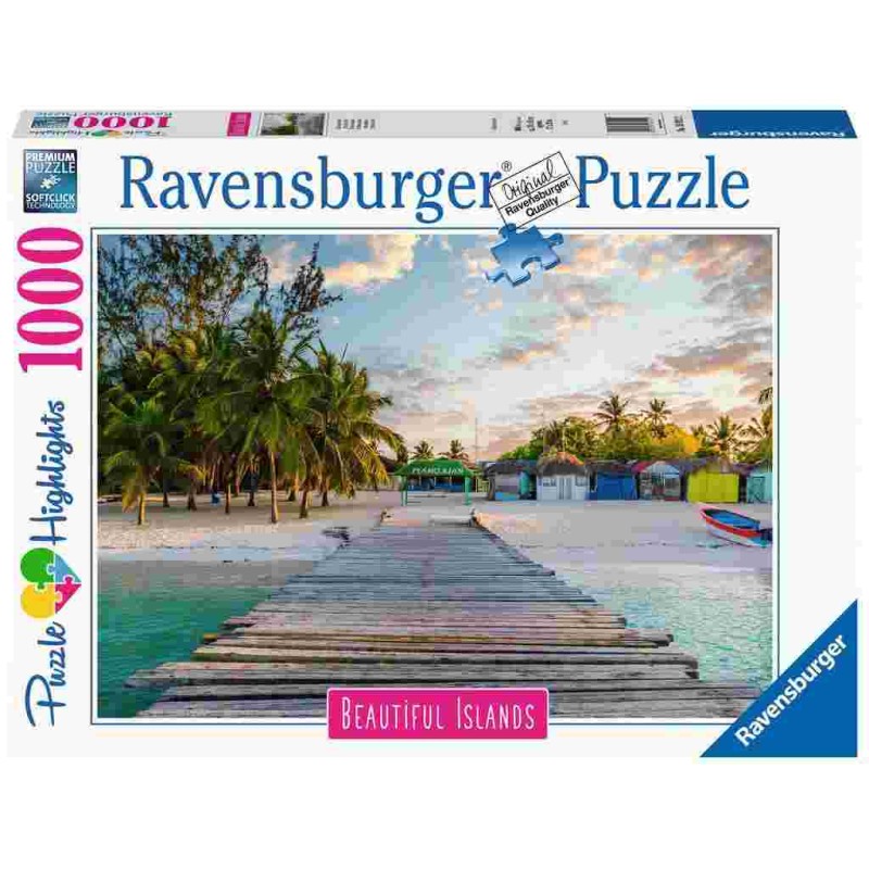 PUZZLE 1000 P - ILE DES CARAIBES PUZZLE HIGHLIGHTS ILES DE REVE