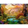 PUZZLE 500 P - LA TERRE DES DINOSAURES