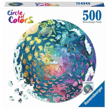 PUZZLE ROND 500 PIECES - OCEAN