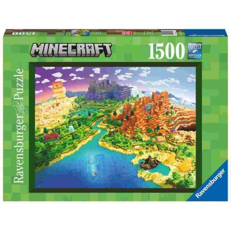 PUZZLE 1500 PIECES - LE MONDE DE MINECRAFT