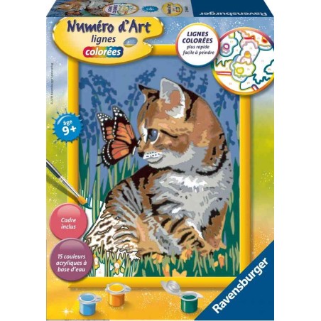 NUMERO D ART - MOYEN - CHAT ET SON COMPAGNON LE PAPILLON