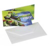 6 INVITATIONS PLUS ENVELOPPES - TORTUE NINJA