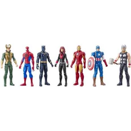 AVENGERS FIG 30 CM TITAN PACK DE 7