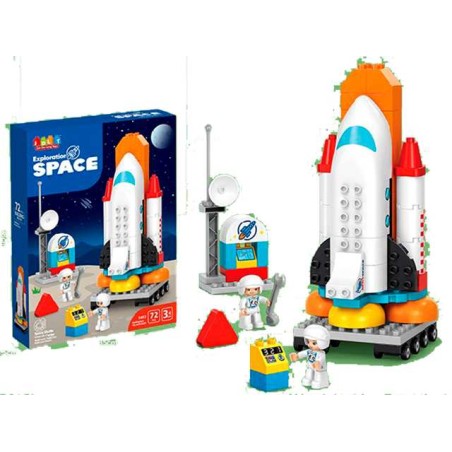 BUILDING BLOCK SPACE SHUTTLE LAUNCH CENTER 72PCS