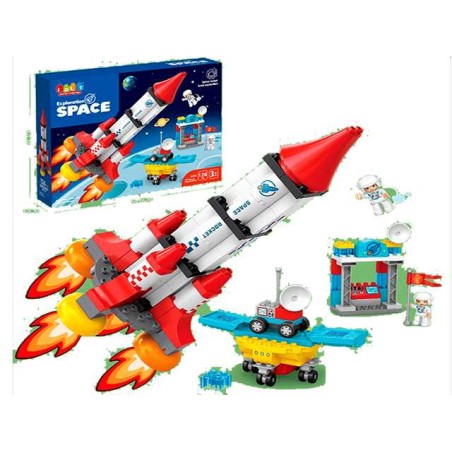 LUNAR EXPLORATION SPACE ROCKETS BUILDING BLOCK 126PCS