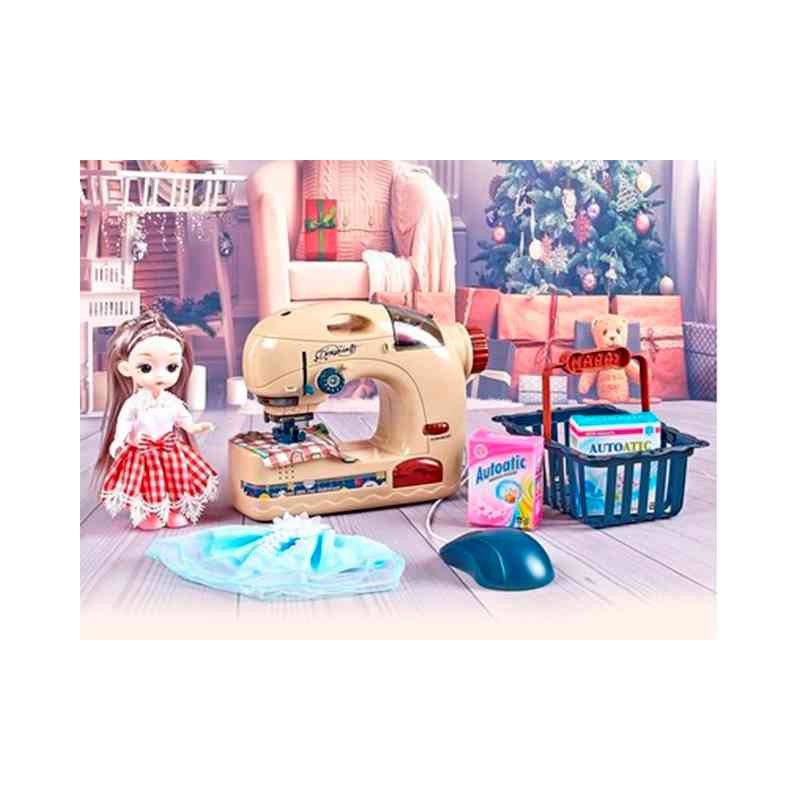 ELECTRIC SEWING MACHINE WITH LIGHTING AND SOUND PLUS SOLID BODY BARBIE NO INCLUDE B