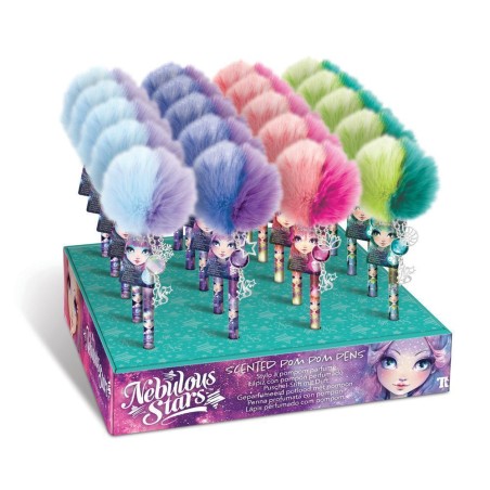 SCENTED POM POM PEN ASSORTMENT 4