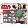 COLOR SCULPTURE PUZZLE 3D YODA