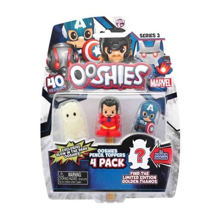 OOSHIES PACK DE 4 - MARVEL ASSORTIMENT