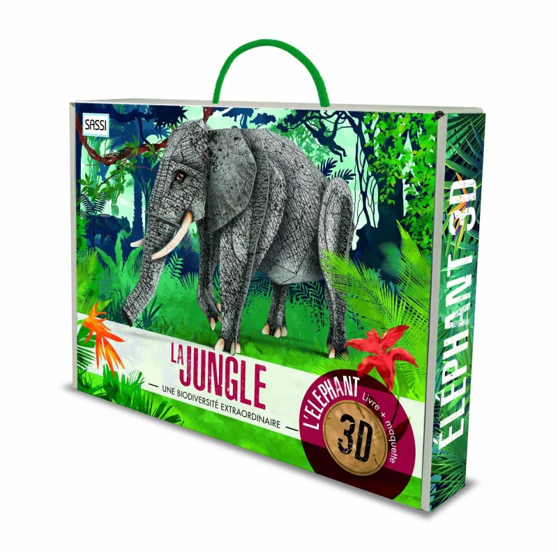 MAQUETTE 3D - LA JUNGLE UNE BIODIVERSITE EXTRAORDINAIRE L ELEPHANT 3D