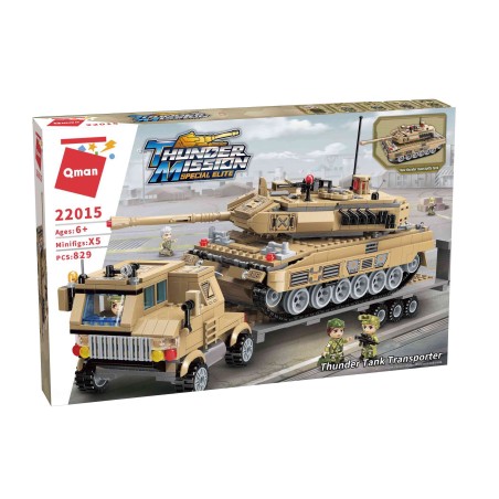 THUNDER TANK TRANSPORTER BUILDING BLOCK 829PCS