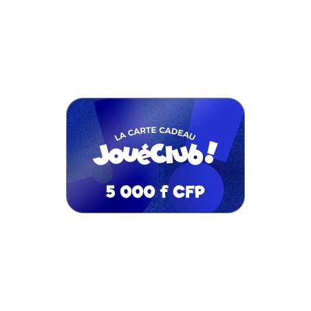 CARTE CADEAU JOUECLUB 5 000 XPF