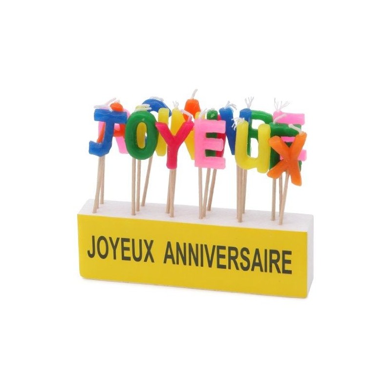 BOUGIES J ANNIVERSAIRE