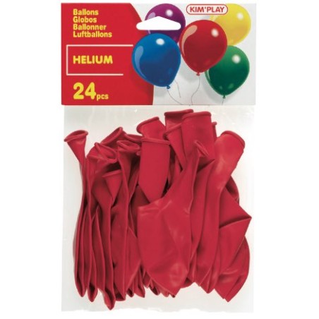 24 BALLONS EXCEL ROUGE