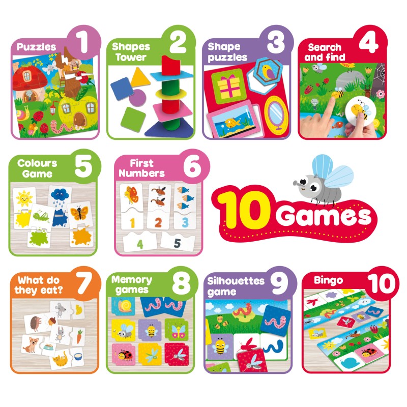 CAROTINA BABY COLLECTION DE 10 JEUX EDUCATIFS