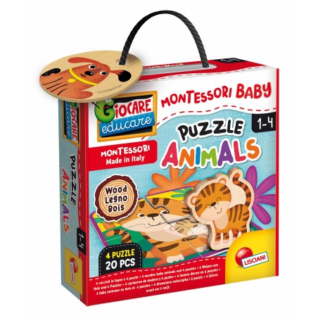 MONTESSORI BABY BOIS PUZZLE ANIMALS