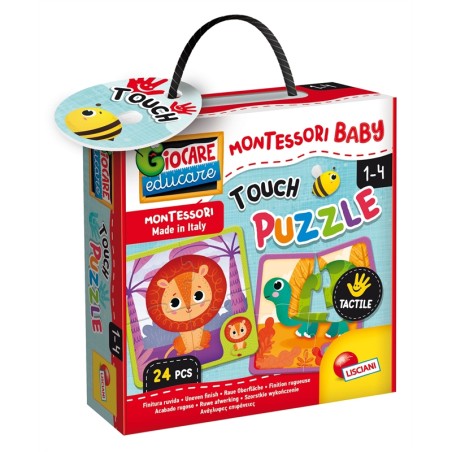 MONTESSORI BABY TOUCH PUZZLE AVEC PIECES RUGUEUSES