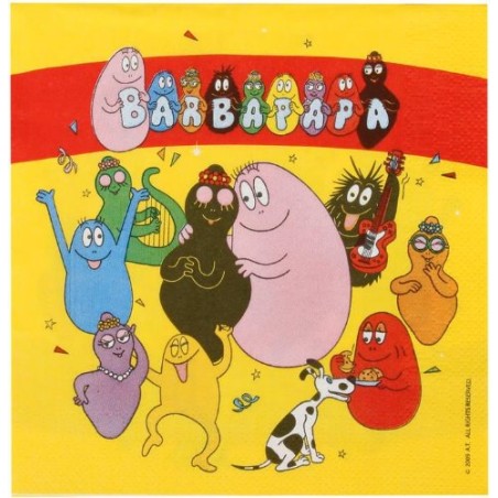 12 SERVIETTES 33X33 CM BARBAPAPA