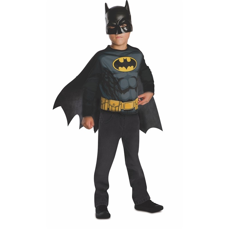 TOP CLASSIQUE BATMAN PLUS MASQUE - TAILLE UNIQUE 5-8ANS