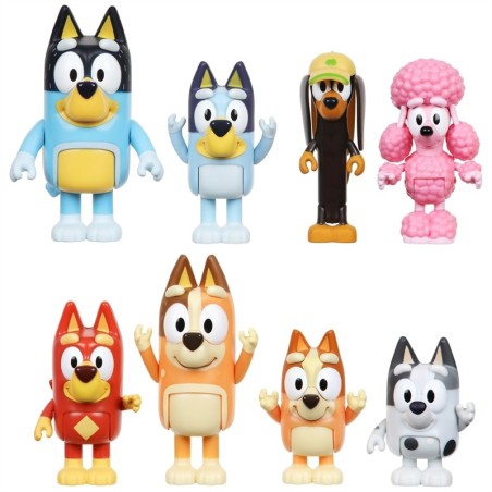 8 FIGURINES BLUEY