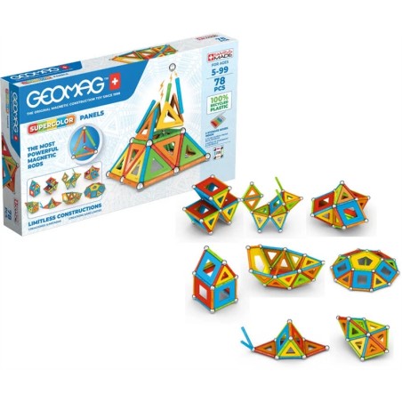 GEOMAG - ECOFRIENDLY 78 PIECES PANELS SUPERCOLOR