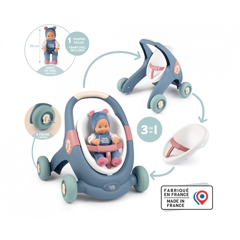 LS BABY WALKER 3 EN 1 PLUS POUPON