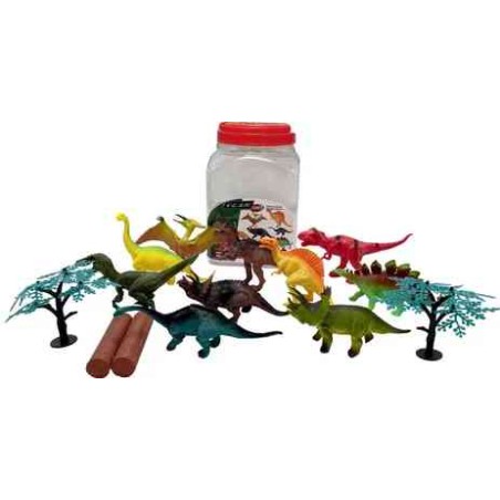 BARIL DE 10 DINOSAURES