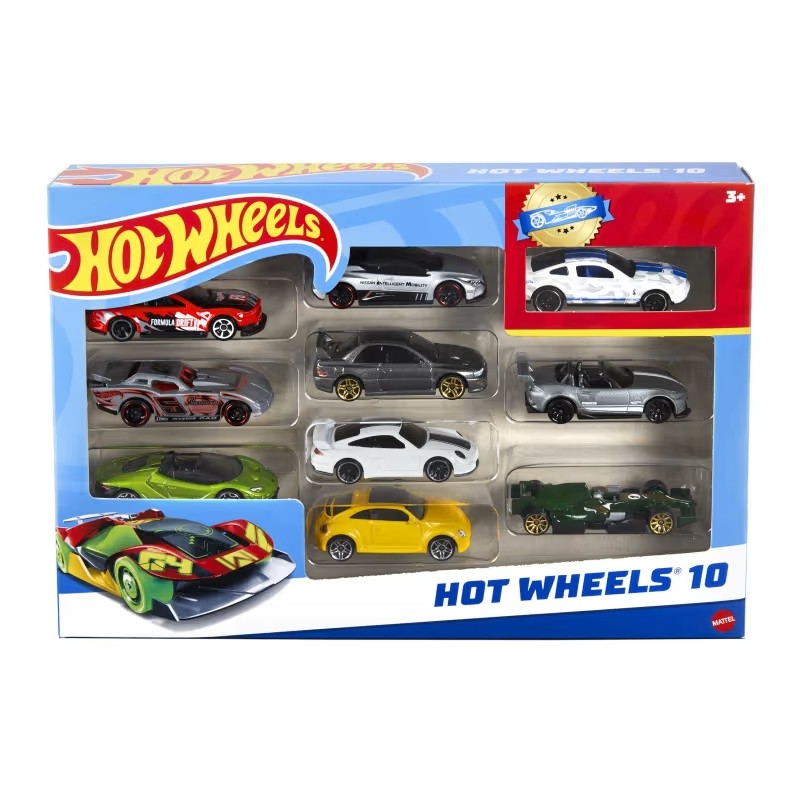 HOT WHEELS COFFRET 10 VEHICULES