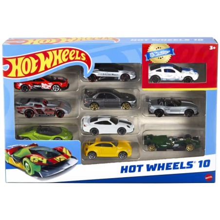 HOT WHEELS COFFRET 10 VEHICULES