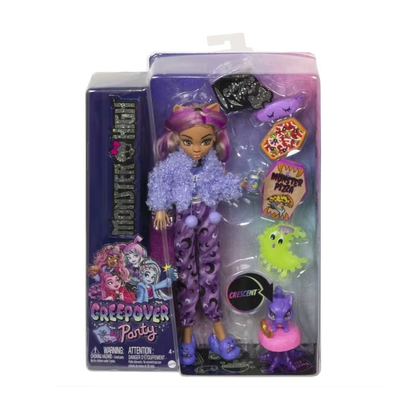 MONSTER HIGH - COFFRET SOIREE PYJAMA CLAWDEEN WOLF