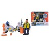 MOTO POLICE PLUS 1 FIGURINE SAM LE POMPIER