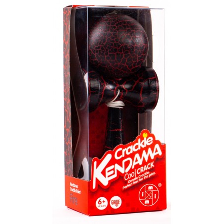 KENDAMA CRACKLE BOULE 6 CM ROUGE